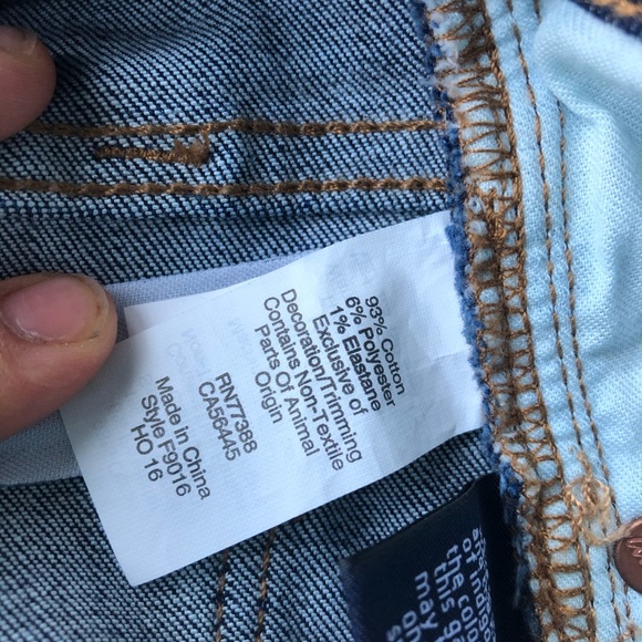 Madewell Skinny Skinny 8” Riverdale Wash 25 F9016 - Picture 14 of 14